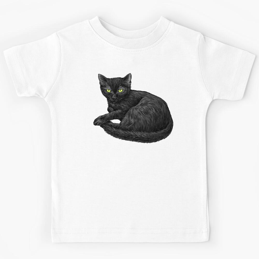 Black cat Kids T-Shirt 160