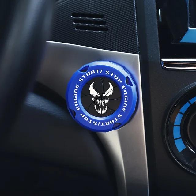 

Автомобіль Onekey Start Stop Кнопка Кришка Декор Наклейка Перемикач запалювання двигуна Захисний чохол Мотоцикл Інтер єр автомобіля StartRing
