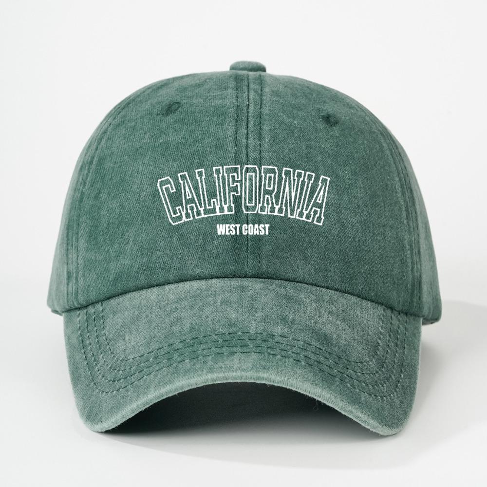 Retro Washed Baseball Cap Men's and Women's Pure Cotton Letter Printed Soft Top Hat Outdoor Casual Sun Protection Baseball Caps