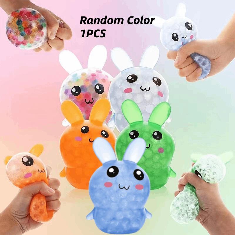 Easter Random 1pcs Rabbit Bunny Squeeze Toy Stress Relief Decompression Rebound