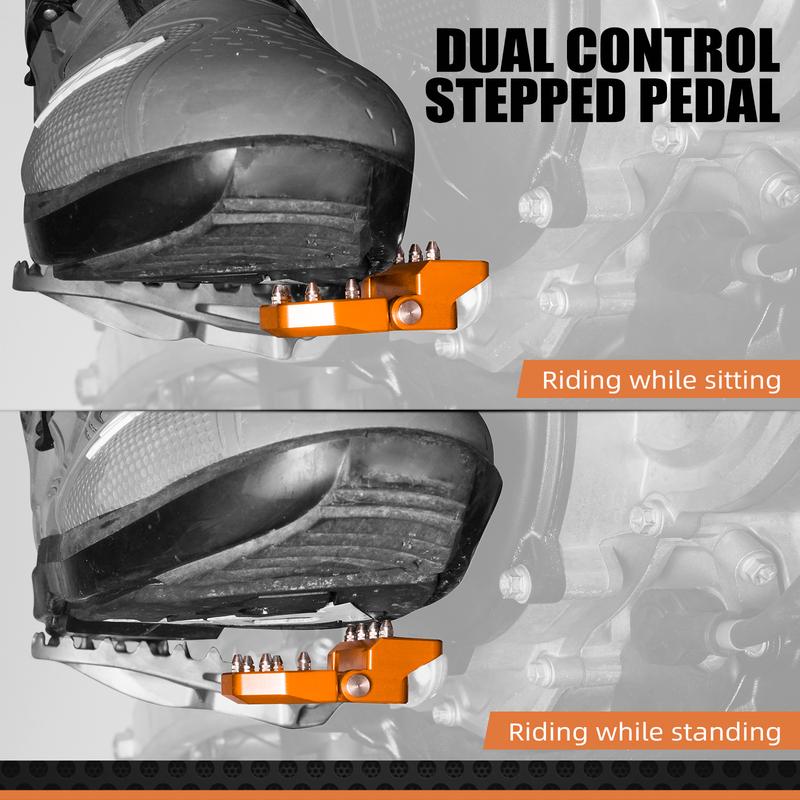 NICECNC For KTM EXC 300 2017-2024 Folding Stepped Brake Pedal Step Plate For KTM EXCF 350 SX 125 SXF 450 XC XCF XCW TPi SIX DAYS