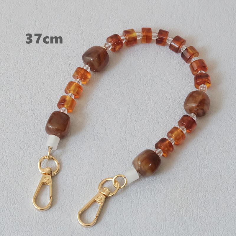 New Fashion Woman Bag Accessory Detachable Candy Beaded Chains Cute Acrylic Luxury Strap Women Elegant Bag Acrylic Handle Chain