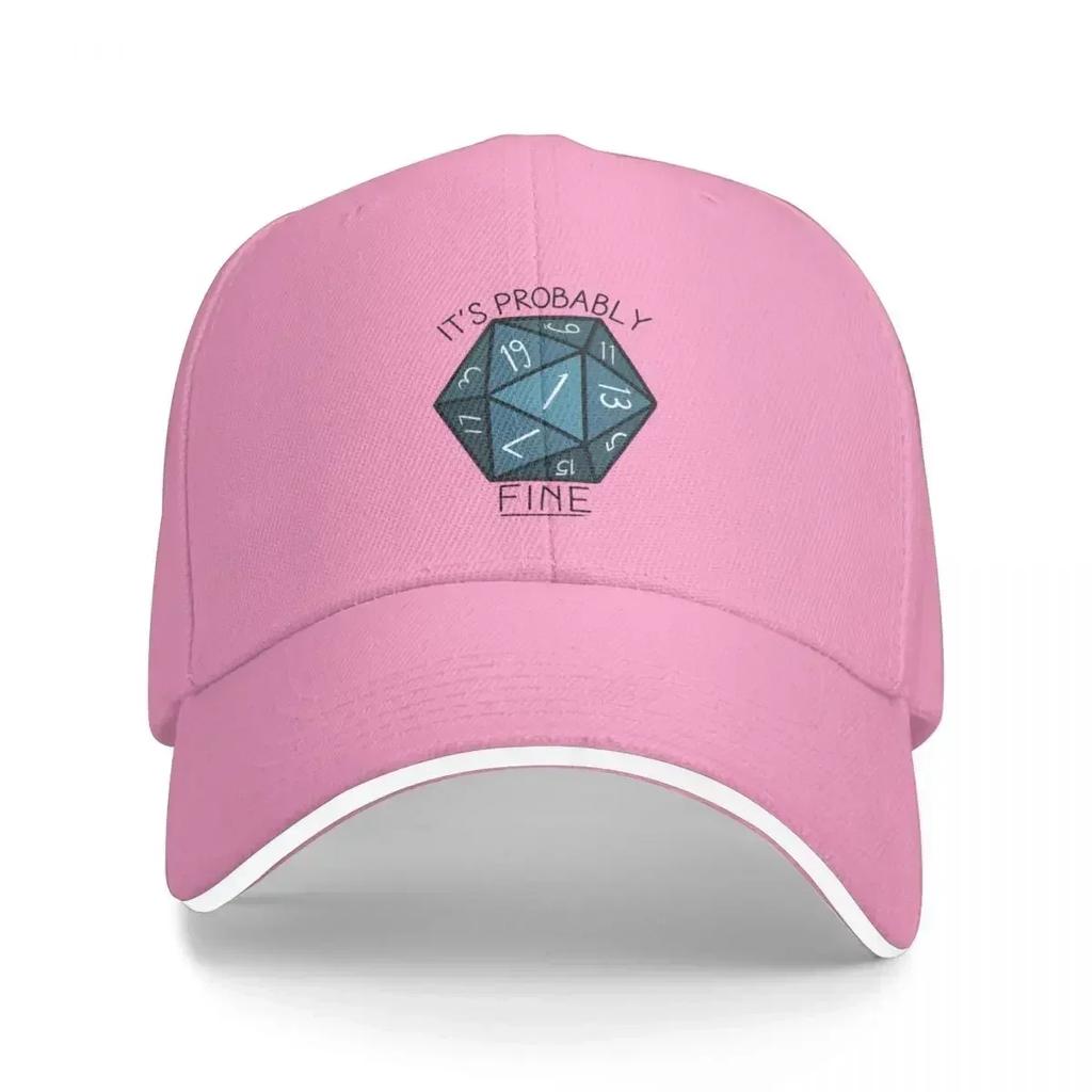 Its Probably Fine Natural  DnD Baseball Cap F Beach Outing Hats Woman Mens