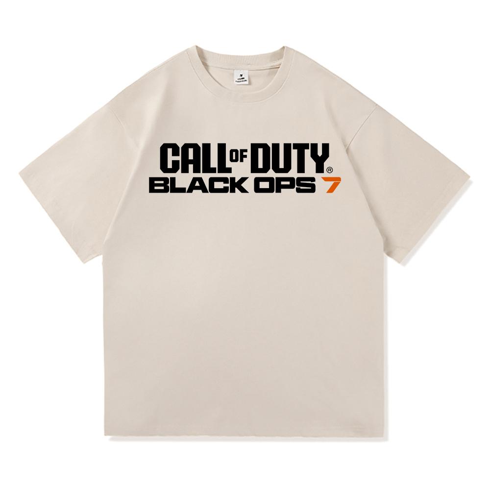 Call of Duty 7 Tričko Horká móda Pánské/Dámské Harajuku Estetické Vintage Tričko Vysoká kvalita Ležérní Cool Hra Bavlněná Trička