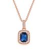 Simple Geometric Square Zircon Stud Earrings Pendant Necklace Women'S, Colored Gemstones Engagement Jewelry Set