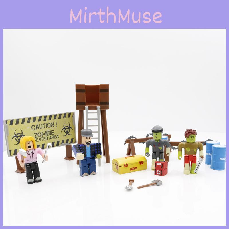 Premium Roblox Game Figma Zombie Raids Block Doll Mermaid Playset Action Figure Toy