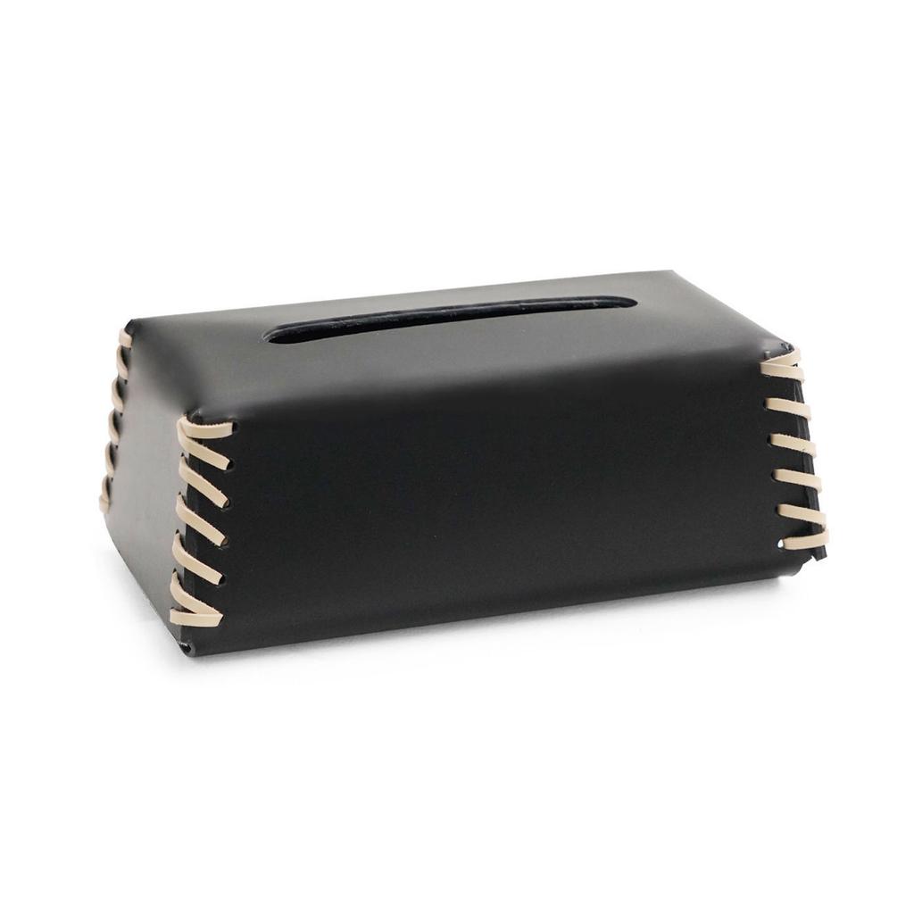 Practical Sturdy PU Leather Napkin Holder Decorative Tissue Case Convenient for Bedroom and Bathroom Decoration