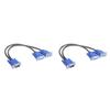 ALLOYSEED 1 Male VGA To 2 Female VGA Splitter Cable 2 Way VGA  Monitor Dual Video Graphic LCD Y Splitter Cable