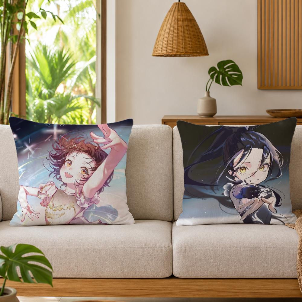 Anime Mmedalist Cushion Cover Organic Linen Square Pillow Case Durable Nonallergenic And Kind To Skin