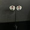 Medieval Vintage Earrings Women'S Retro Court Style Personality Full Diamond Earrings Light Luxury High-End Ear Jewelry