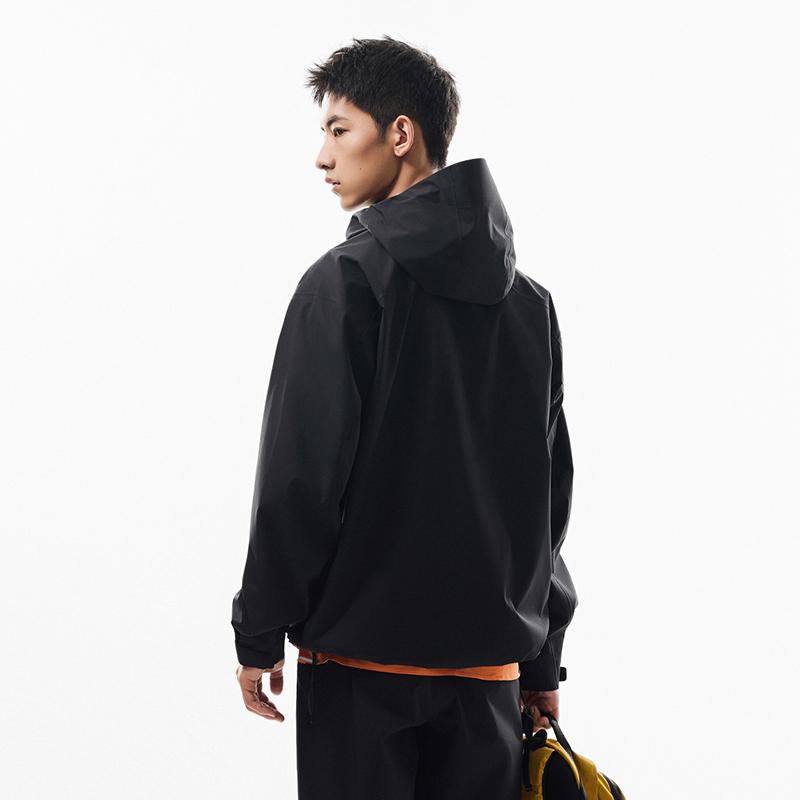 Anta Seria outdoorowa Prosta Twarda skorupa Wszechstronna Luźny krój Z kapturem Jednolity kolor Wiatroodporna Ochrona UV Oddychająca Wodoodporna Kurtka 952536601-3