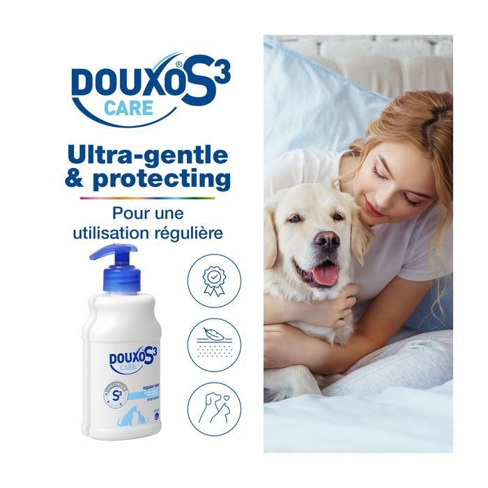 Shampooing - ceva - douxos3 care - usage régulier - 500ml - hydratant pour chien et chat