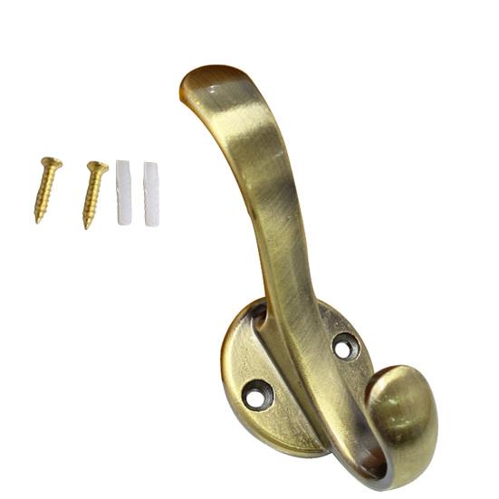 Coat Hook Corrosion-Resistant Wall Hooks Space Saving Upper And Lower Hooks for Bathroom Kitchen Bedroom