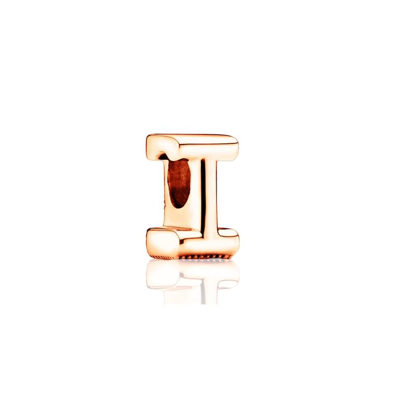 Sparking Rose Gold Plated 26AZ Letter Charm Bead Charms Dangle Compatible With copper Authentic Snake Bracelets Necklaces Bead Charms Ideal For Diy J