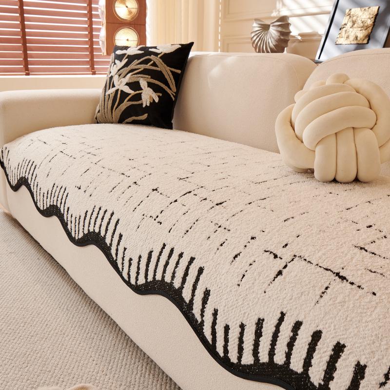 Premium Special-Shaped Sofa Cushion Autumn And Winter  New Non-Slip Plush One-Piece Leather Sofa Cover Cross-Border Special Supply