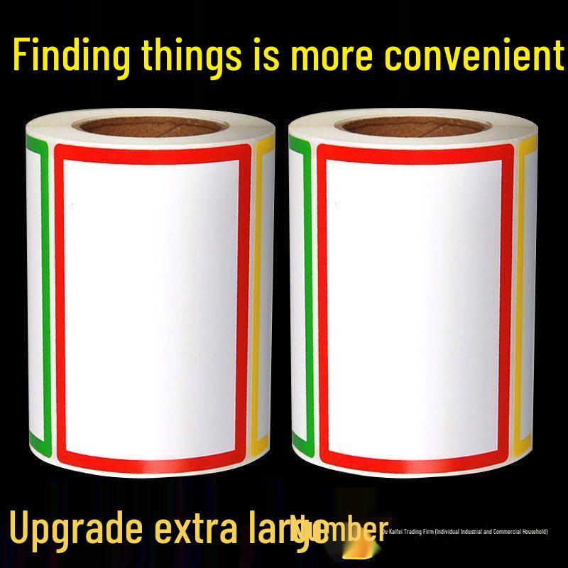 Extra-Large Self-Adhesive Color Label Stickers