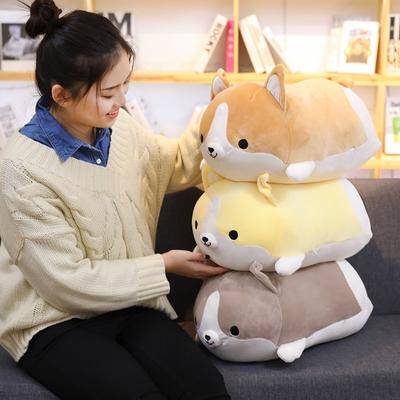 35 -60cm Cute Corgi Dog Plush Toys Stuffed Soft Animal Doll Cartoon Pillow Birthday Gift For Kids Girls Valentine Present