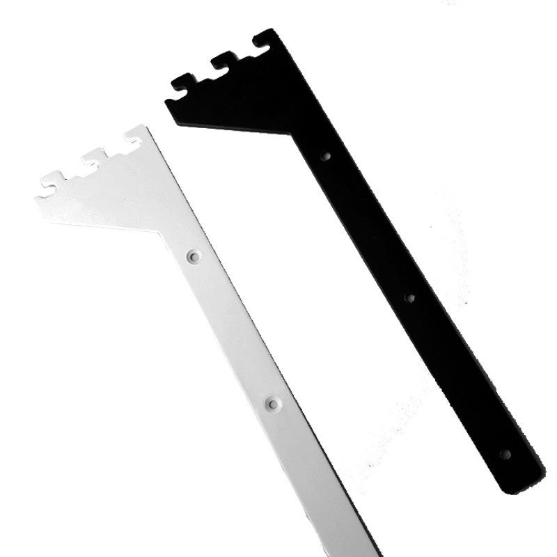 Stainless Steel Sloping Shelf Brackets, 25CM Left & Right Support, Plywood Welding Piece