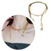 Fashionable Gold/Silver Snake Necklace Versatile Snake Necklace Neck Chain With Two Wearing Options For Chic Outfits