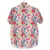 Ralph Lauren Classic Fit Pink Hibiscus Button-Down Shirt, Short Sleeve Tops S pinkUsed