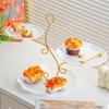 Elegant Pastry Cake Stand Nordic Tiered Serving Tray for Holiday Events and Daily Dining Countertop