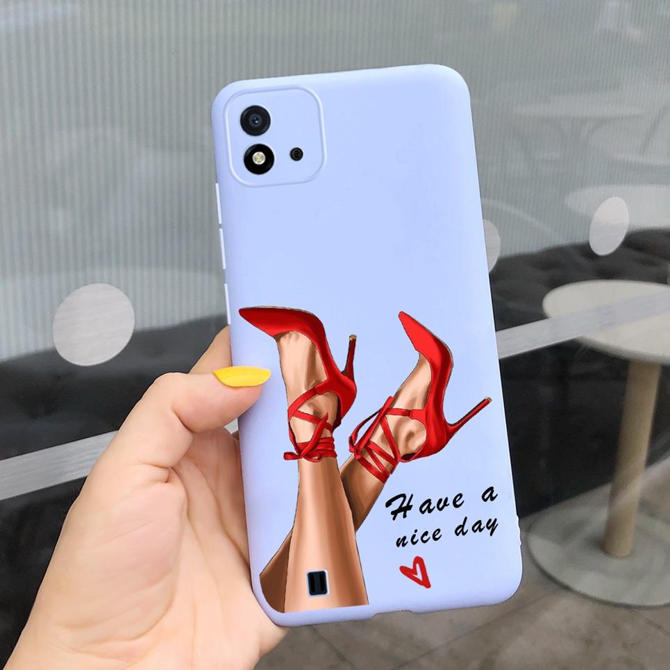 Candy Phone Case For Realme C11 2021 Case 6.52" Cartoon Child Girl Back Cover Shell For Oppo Realme C11 C 11 RMX3231 Silicone