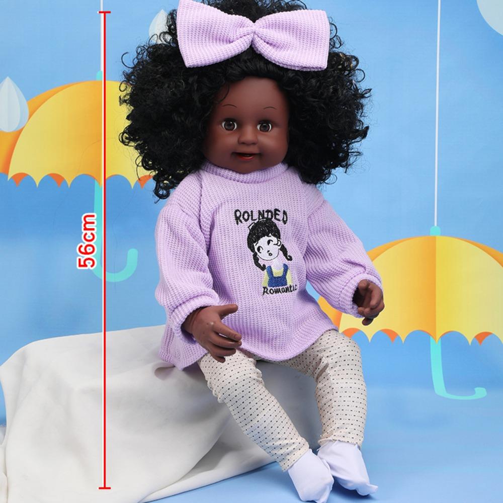 56Cm Reborn Simulation Barbie Gift Doll Baby Soft Gel Girl Toy Set Children's Doll