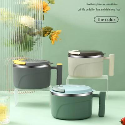 Stainless Steel Instant Noodle Bowl with Drainer