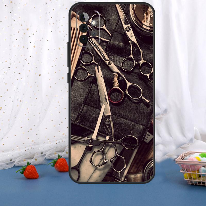 Hair Stylist Scissors Brush Switch For Samsung Galaxy A53 A33 A16 A06 A56 A36 A26 A05 A22 A32 A52 A54 A34 A14 A55 A15 A35 Case