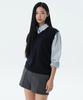 MUSINSA STANDARD WOMAN Women'S Lambswool Knit Vest [Navy]