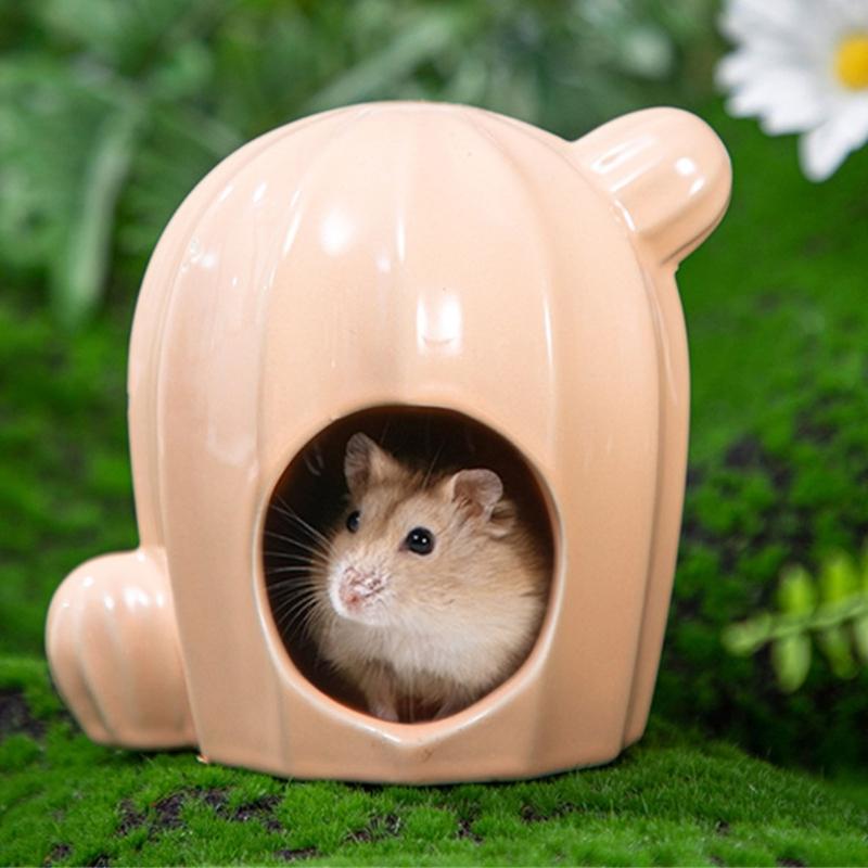 Hamster Cage Rodents Porcelain Nest Rabbit Bed House Supplies Guinea Pigs Ferret Nest Sleeping Cool Bed Small Pet Items
