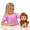 Little Live Pets My Baby Monkey Mango, 50+ Sounds and Reactions, Plush Interactive Monkey Toy Set with Accessories, Interactive Pet for Kids Ages 4+,