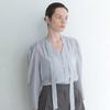 On On Puff Sleeve Tie Blouse New5xb285