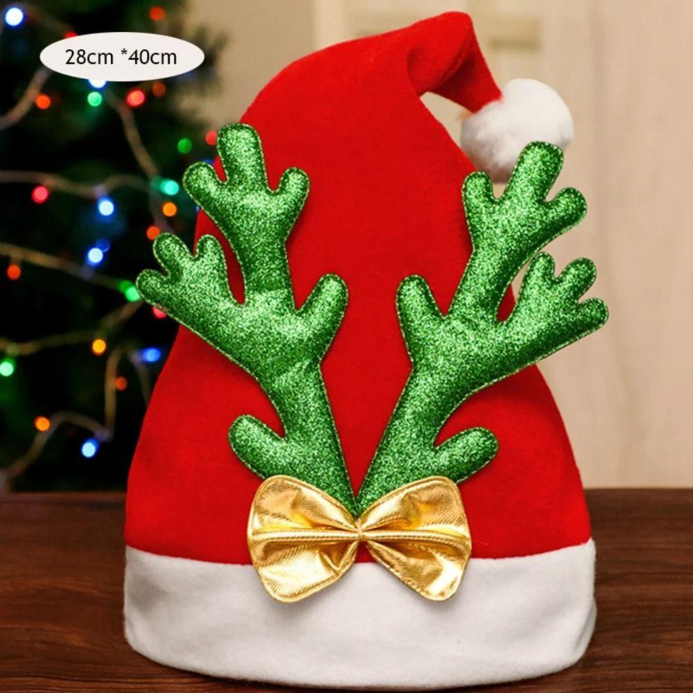 Snowman DIY Christmas Hat Toy Elk Santa Snowman Hat Creative Kids Xmas Arts Hats  Toddlers