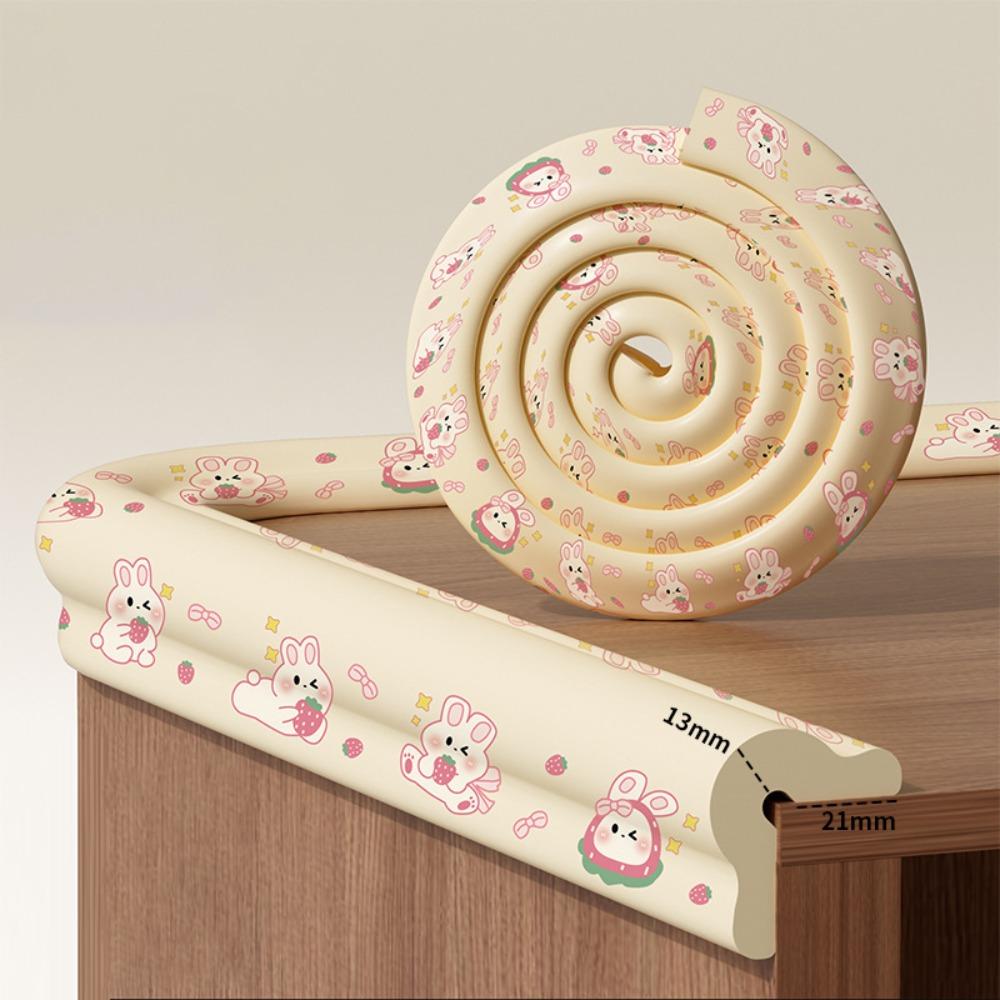 Cartoon Digital Pattern Desk Edge Guard Strip Baby Safety Foam Bumper  Children