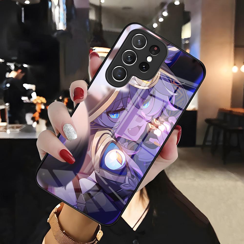 

Чехол для телефона с персонажами Honkai Star Rail для Samsung S26 S25 Edge Ultra 24 23 22 21 Ultra Plus Fe A55 56 15 4G 5G Стеклянная крышка Galaxy S24 Ultra