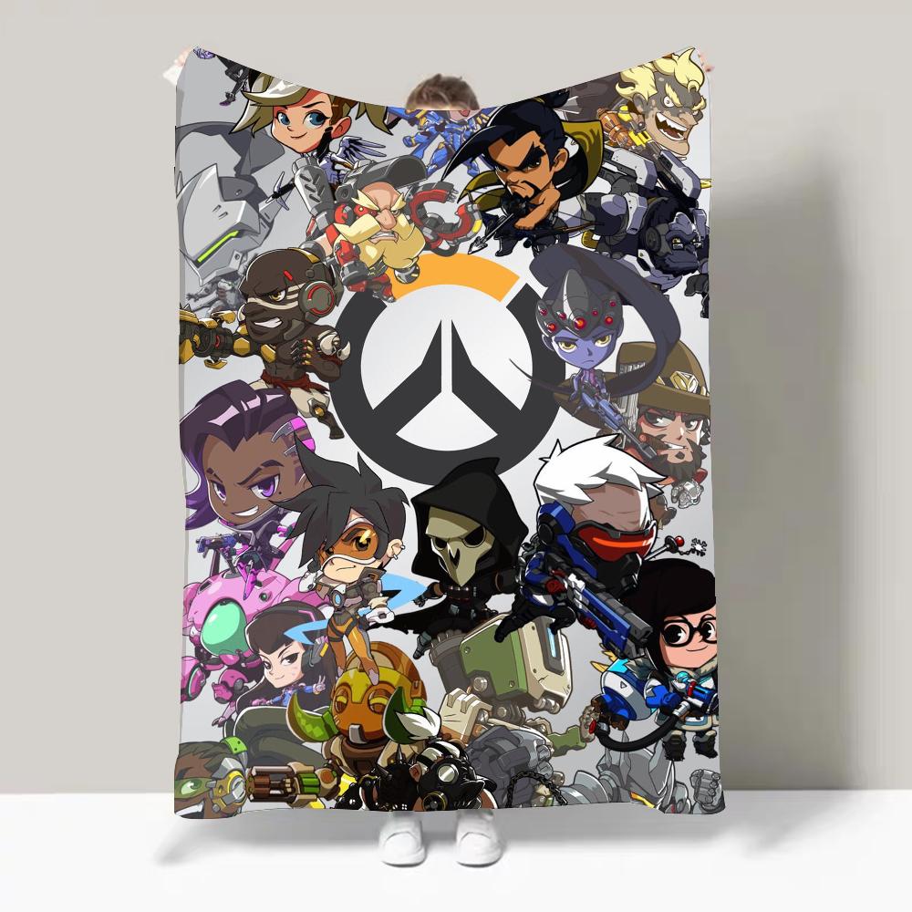 Game O-Overwatch FPS First Person Sports Blanket Design Lightweight For Dorms, Naps, Living Room, Office,Sofa,All-Season