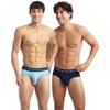 Jockey Ny1 Men' Super Combed Cotton Elastane Stretch Solid Brief With Ultrasoft Waistband (Pack Of ) Navy & Dusk