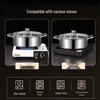 Wutuo 30cm Thickened Stainless Steel Soup Hot Pot