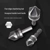 Stainless Steel 90° Single-Edge Chamfering Knife and Deburring Drill.