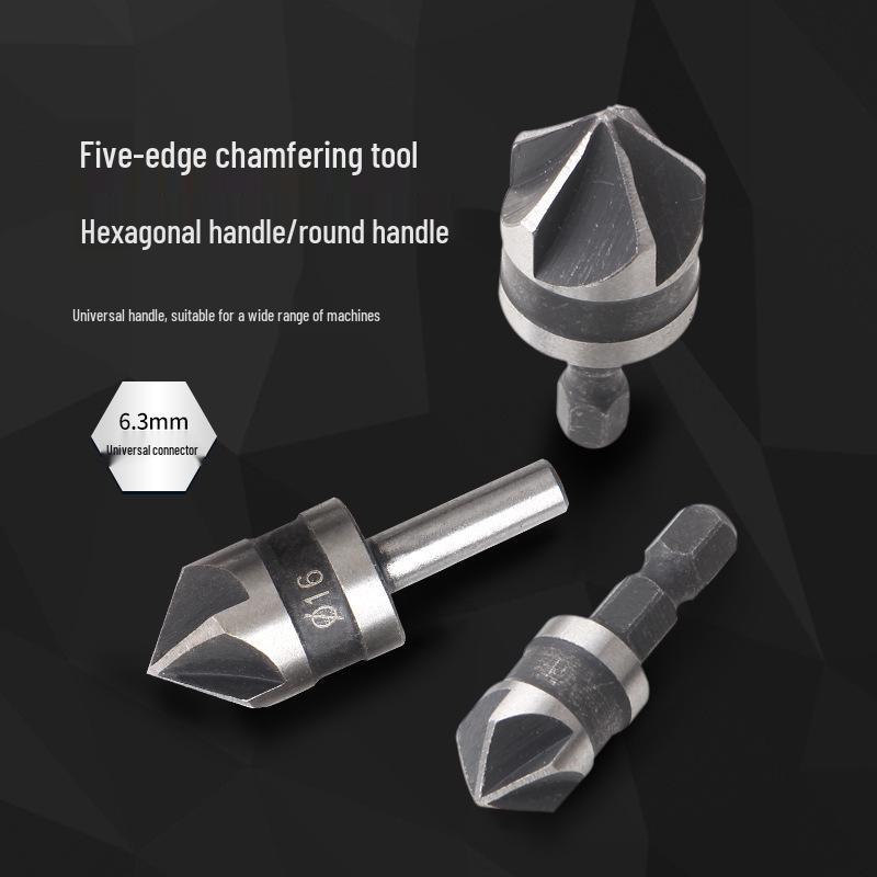 Stainless Steel 90° Single-Edge Chamfering Knife and Deburring Drill.