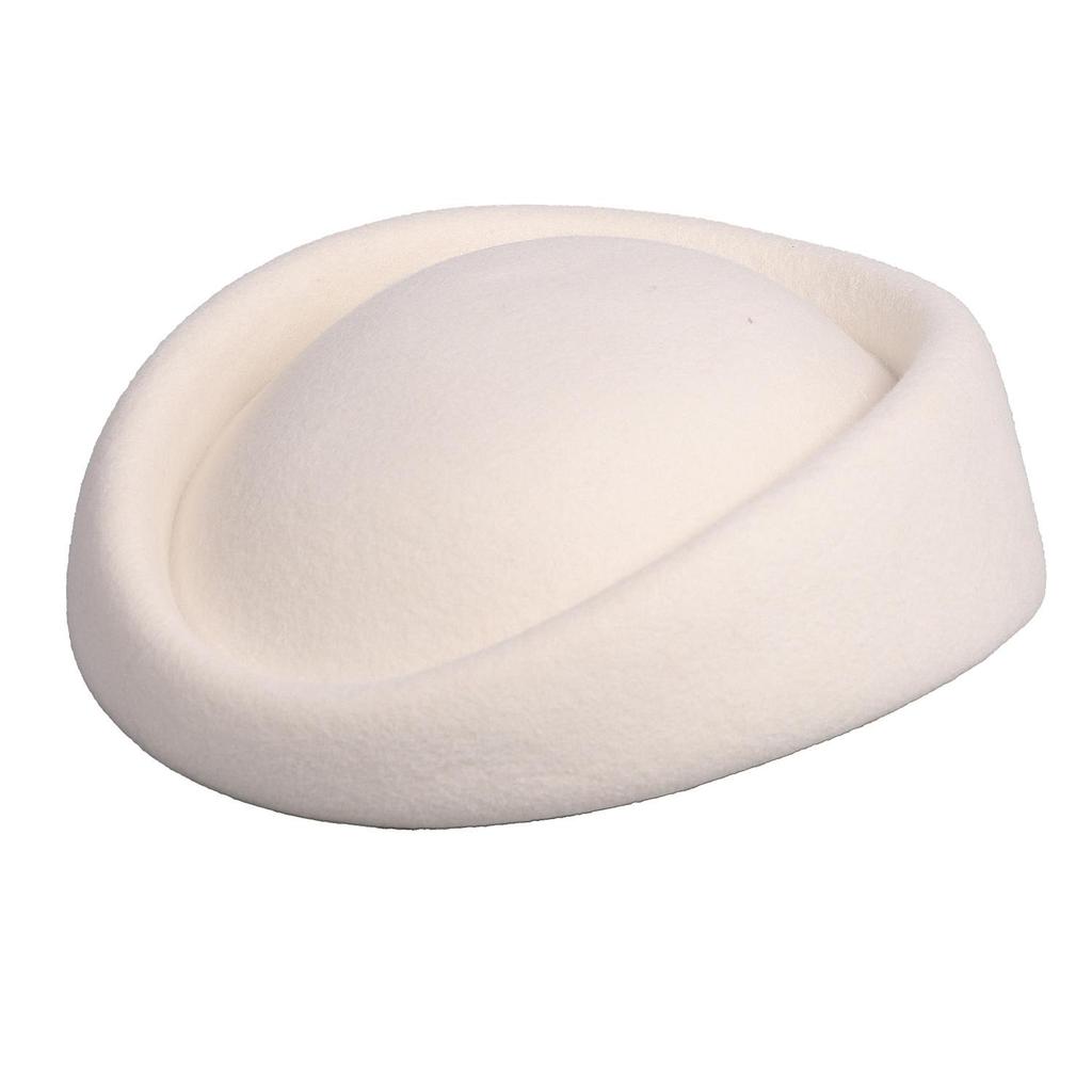 Damskie fascynatory kapelusze vintage lata 60. wełniana czapka stewardesy kapelusz typu pillbox łezka koktajlowy fascynator baza klips do włosów