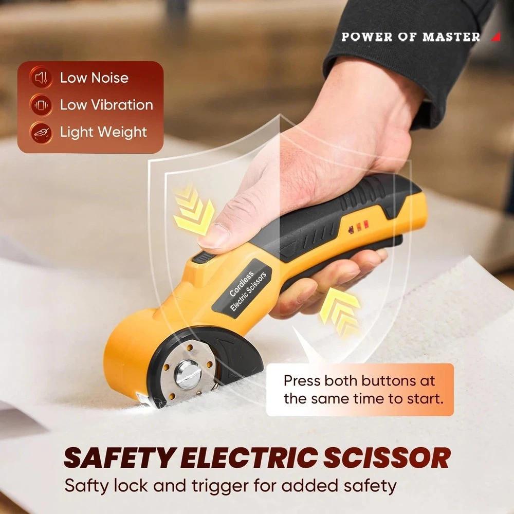 Portable Electric Fabric Cutting Machine Mini Electric Scissors Electric Rotary Fabric Cutter Household DIY Power Tools