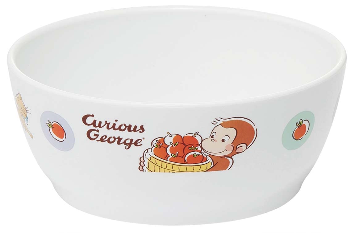 

Skater Silver Ion Curious George Made in Japan XP14AG-A Dishwasher-Safe Bowl, Ag+ Antibacterial, 330ml, Design,