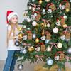 16 Sets Christmas Believe Bell Ornaments Xmas Bell With Red Velvet Bag Believe Tags Ribbons Xmas Tree Hanging Decor Jingle Bells