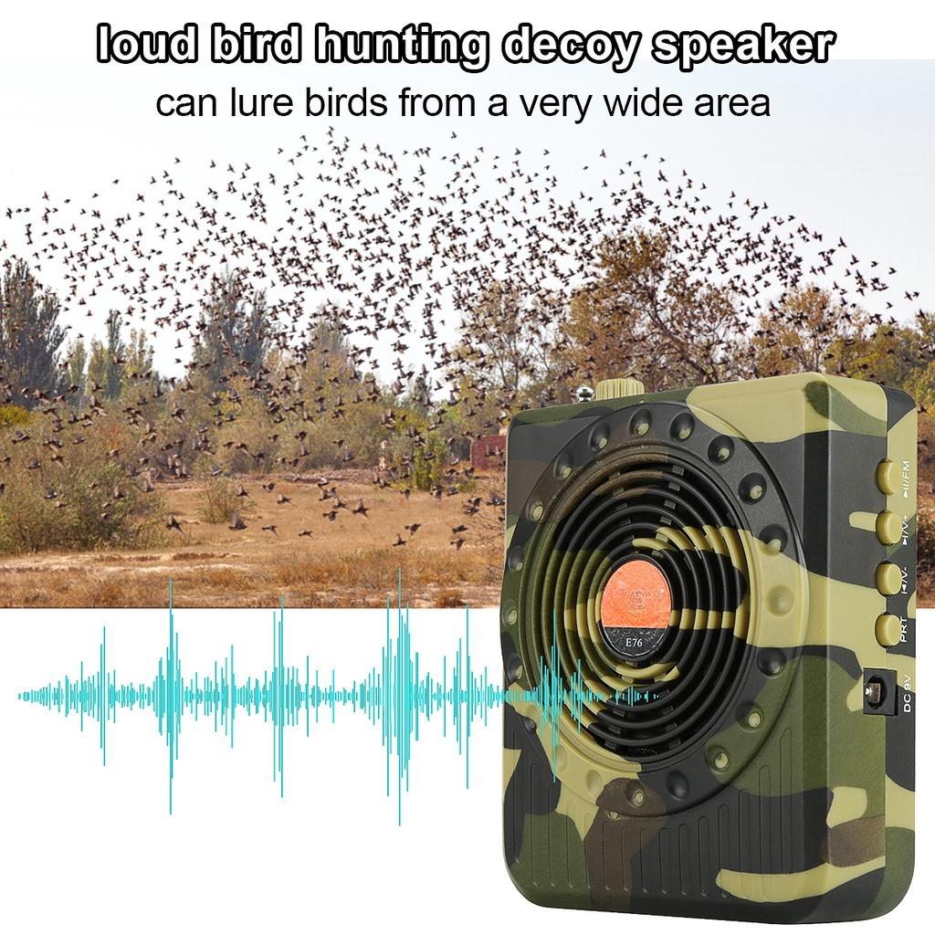 E67 Hunting Decoy Calls Electronic Bird Caller Camouflage Outdoor 35W 100-240V Electric Hunting Decoy Speaker MP3 Speaker Remote Controller Kit