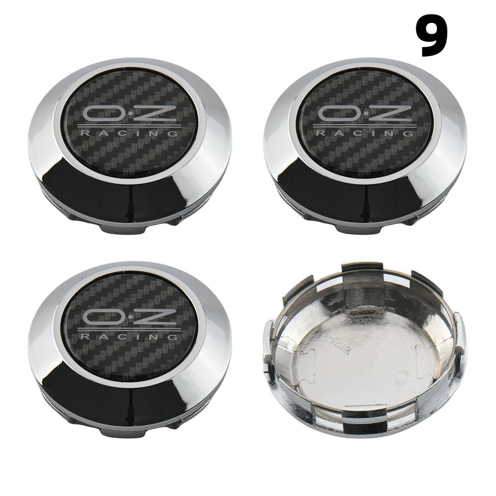 1 Juego/4 Piezas Diámetro Exterior 76MM / Diámetro Interior 72MM Tapa Para Llantas Tapacubos Centrales con Logo OZ Tapa de Rueda de Coche Deportivo Tapacubos