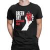 T-shirt da uomo Green Days American Idiot Vintage in puro cotone a maniche corte Harajuku Hip Hop per fan T-shirt girocollo