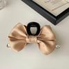Diamond-Studded Ribbon Bow Hair Clip - Luxury Autumn Fashion