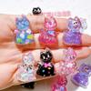 10 STuks Nieuwe Hars Schattige Cartoon Glanzende Kat Serie Platte Achterkant Cabochon Huisdecoratie DIY Scrapbooking Knutselen Sieraden Accessoires